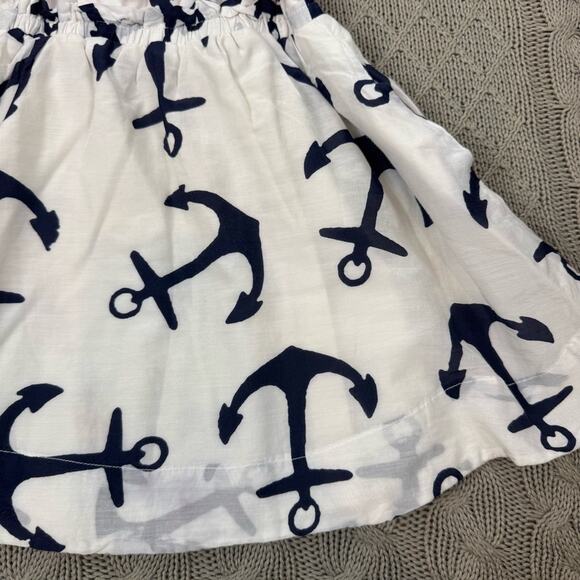 Crewcuts Nautical Anchor Print Kids Dress with Red Belt ~ 3 - Picture 10 of 12